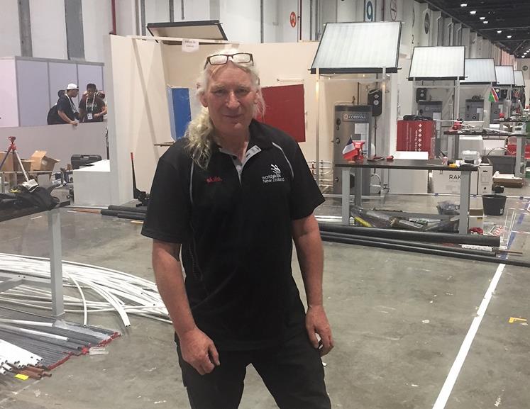 Wintec's Bryan Smith helping out at WorldSkills in Russia