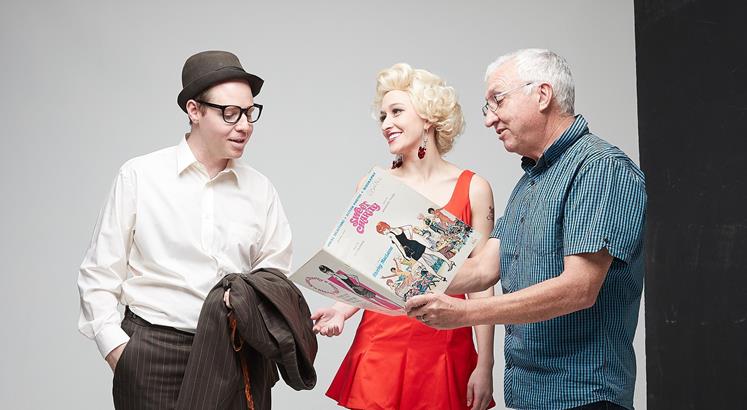 Sweet Charity Director David Sidwell with cast members Scot Hall and Kira Josephson