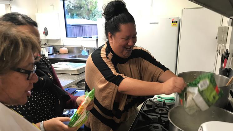 Wintec staff prepared dinner for the people at Hamilton at Hamilton's night shelters  during Matariki