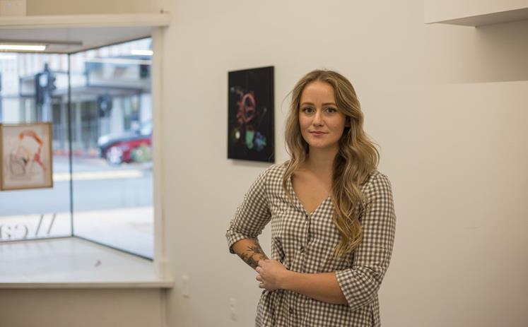 Wintec honours student Rachel Peary - The group exhibition No Holiday at Weasel Gallery pushes the boundaries of traditional painting. 