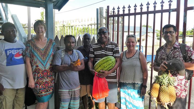 Tilapia aquaculture team in Auki Solomon Islands