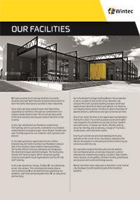 Our facilities profile cover