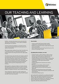 Our teaching and learning profile cover