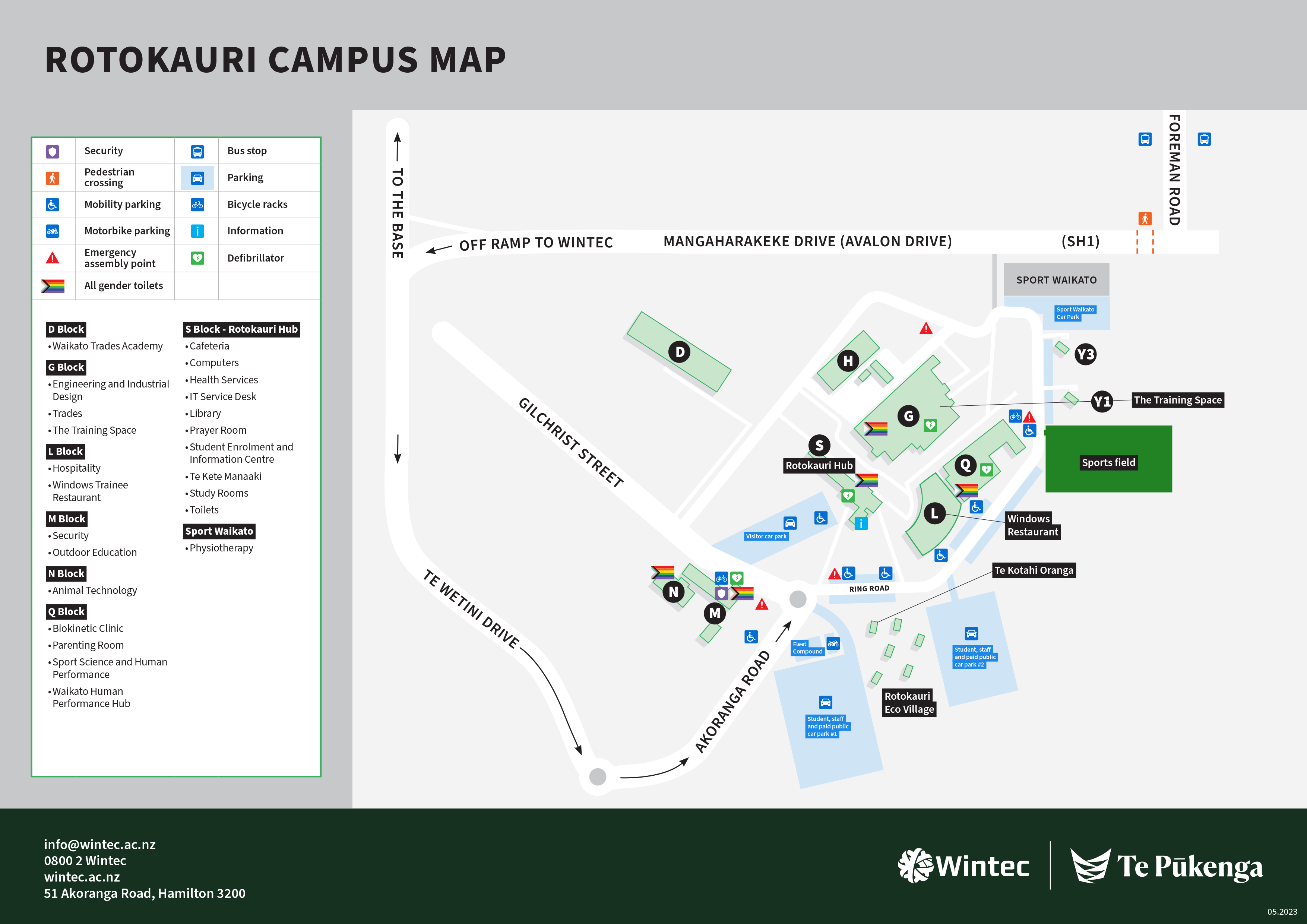 Rotokauri campus map
