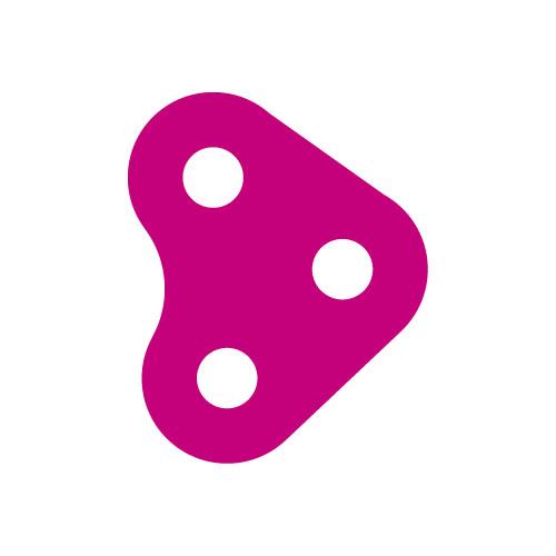 Design factory icon triangle with holes