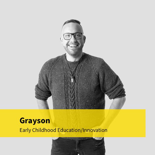 Grayson, Wintec early childhood education and innovation student