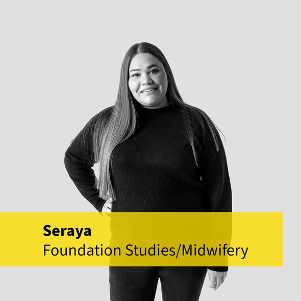 Seraya, Wintec foundation studies and midwifery student
