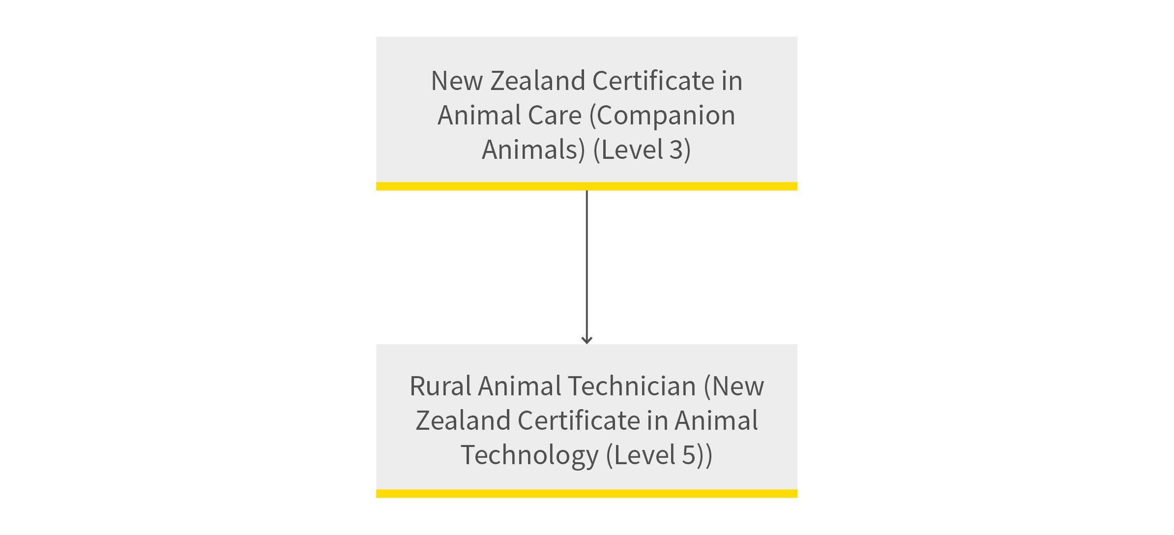 Animal Care and Rural Technology pathway diagram